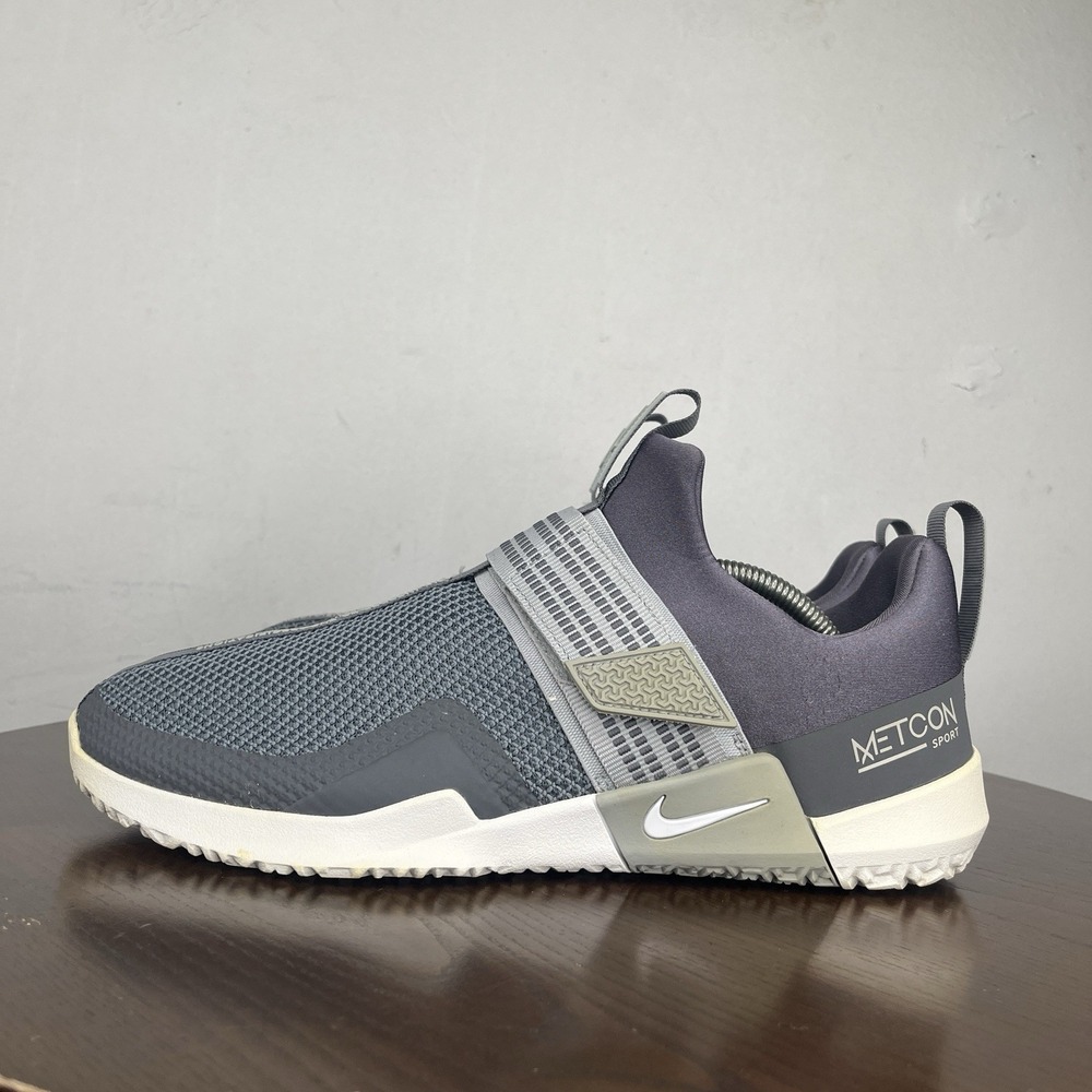 Nike Metcon Sport Shoes Men's 12 Gray Athletic Training Sneakers AQ7489-001